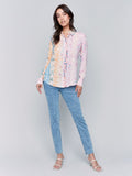 Charlie B Printed LS Blouse Wallpaper
