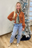 Another Love Anika Pinched Sleeve Top