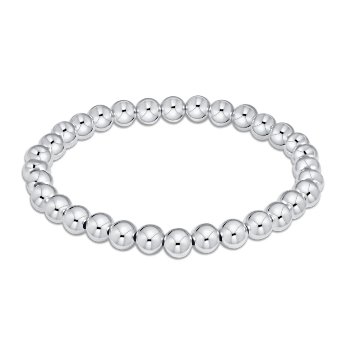E Newton Classic Sterling Purpose 6mm Bead Bracelet