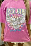 Puff Free Bird World Tour Graphic Tee Pink