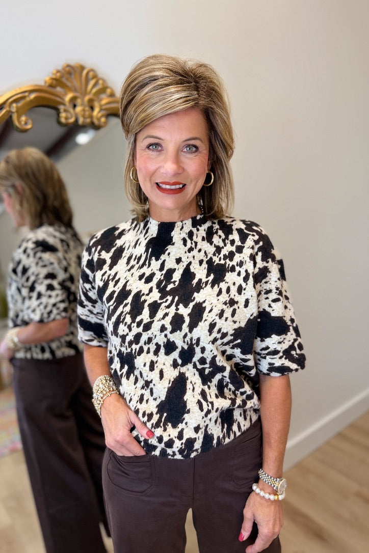 Charlie B Balloon Shape Printed Sweater