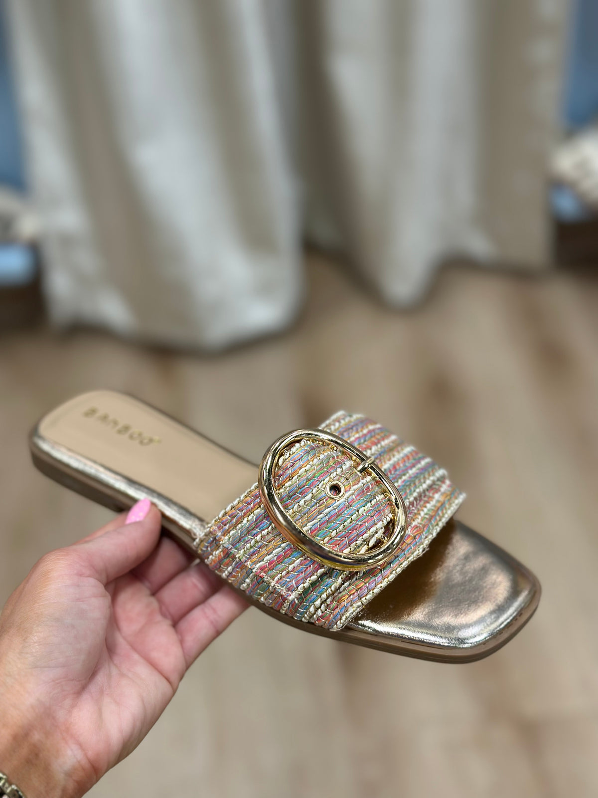 View Slide Sandal Rainbow