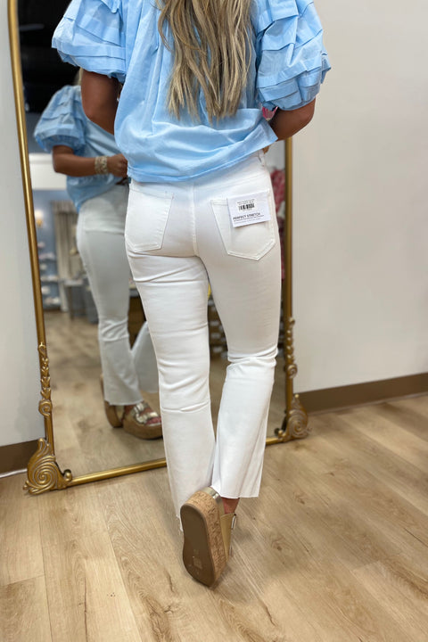 Bayeas Emily Bootcut Pants White