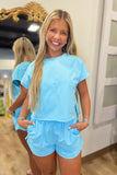 Day Tripping Short Set Blue