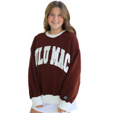 Lulu Mac Sweatshirt Brown w White