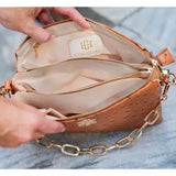 Ariana Crossbody Chocolate Croc