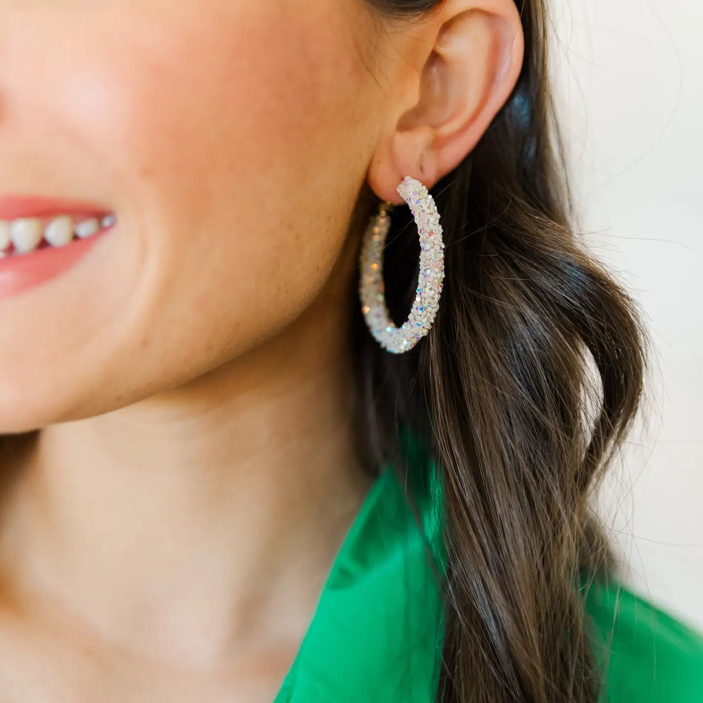 Taylor Shaye Glitter Hoops