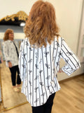 Multiples Button Front Shirt Black Bows