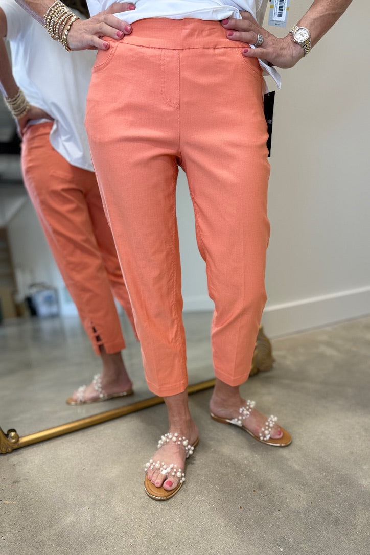 Multiples Pull On Jean Crop Melon