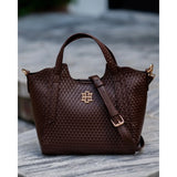 Kendall Mini Tote Chocolate Basket Weave