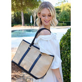 Caroline Hill Greyson Tote Natural Black