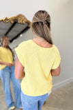 Spring Slub Sweater Yellow