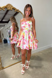 Garden Grace Eyelet Ruched Dress Multi