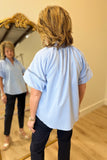 Umgee Pure Bliss Blouse Misty Blue