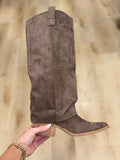 Pamela Tall Western Boot Coffee