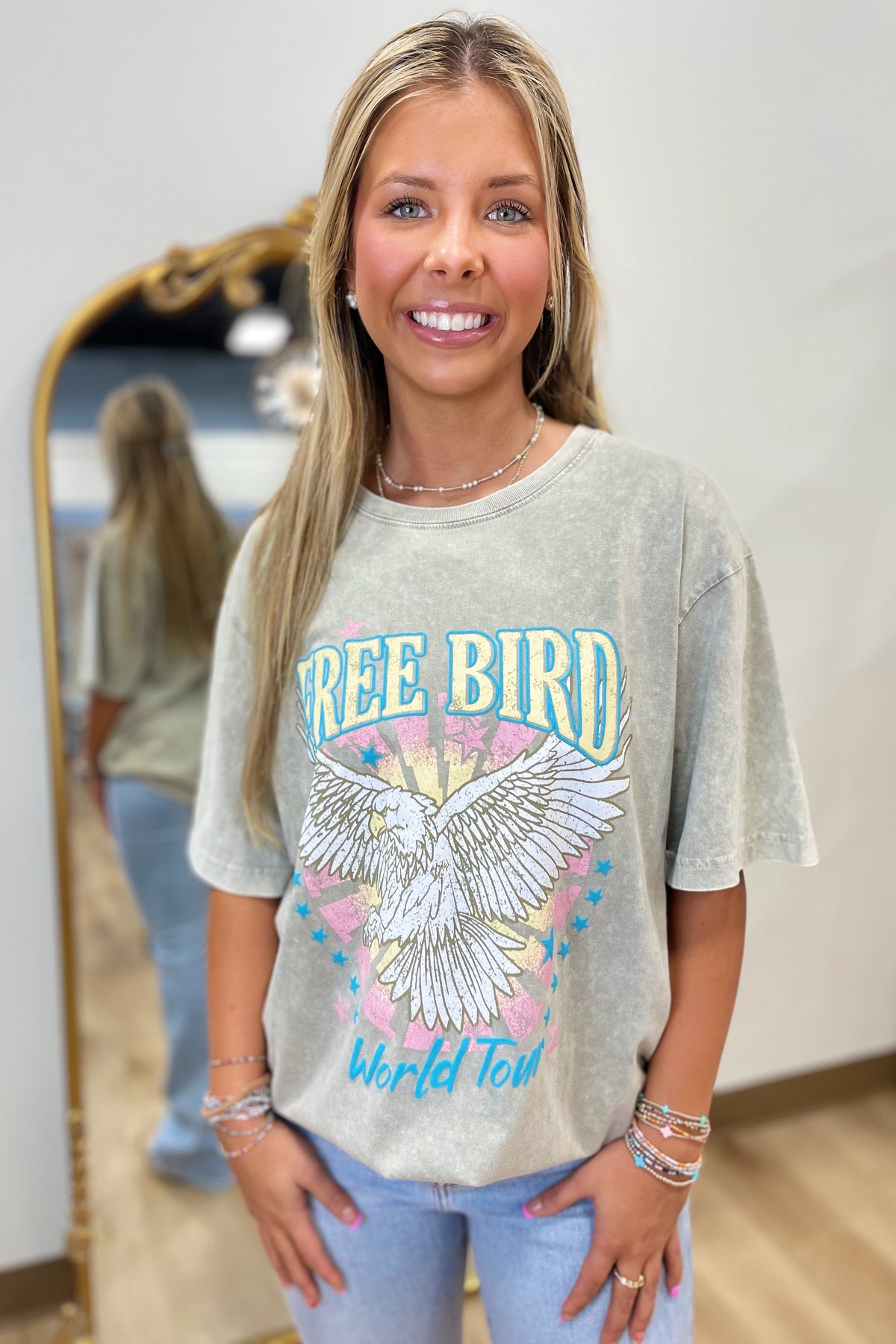 Puff Free Bird World Tour Tee Mocha