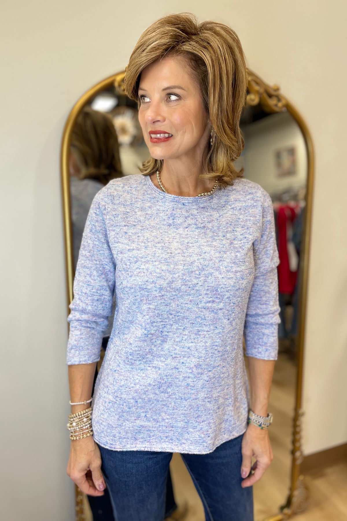 Renuar Knit Sweater Azure