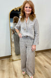Tempo Paris 3 Button Tunic Taupe