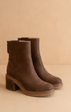 The Megan Lug Chelsea Booties Coffee