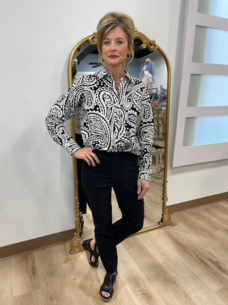 Robell Trousers Marie Black