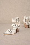 Hendrix Pointed Toe Heel Off White
