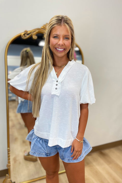 Easy Going Blouse Off White
