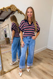 Dear John Yelena Sweater Midnight Stripe70