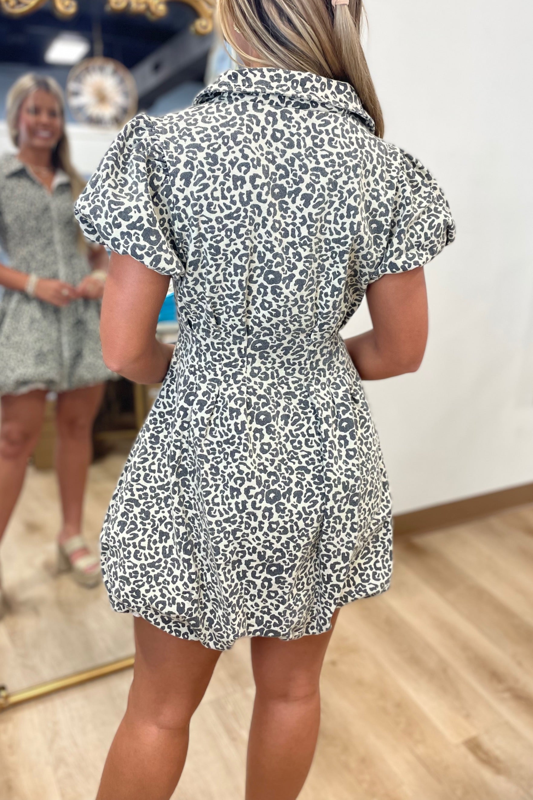 Alexandria Fit & Flare Dress Leopard