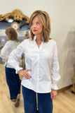 Foxcroft  Elora No Iron Stretch Matte Sateen Shirt White