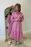 Mudpie Waylon Midi Dress Pink