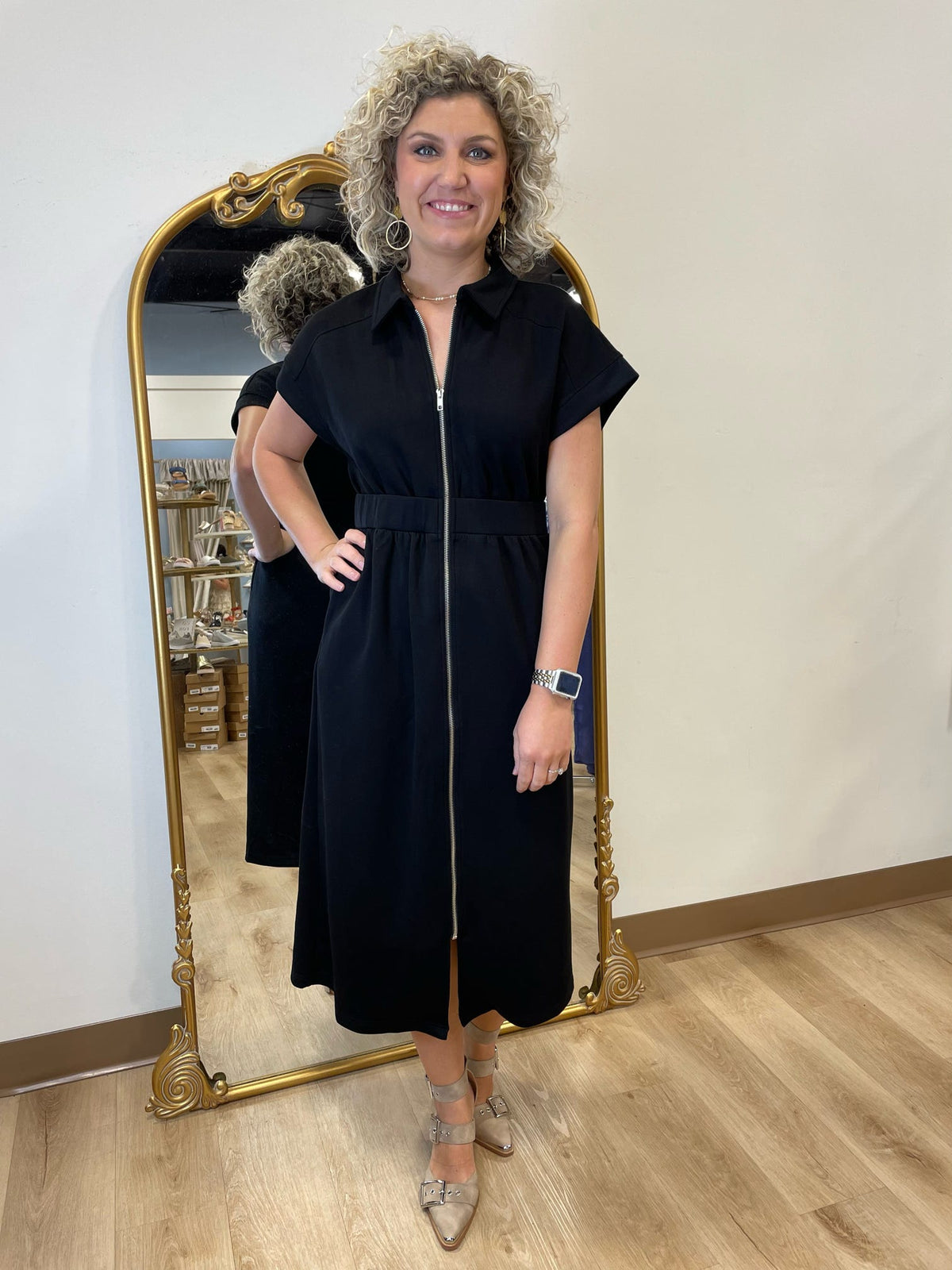 Stella Scuba Midi Dress Black – Expectations Too Stella Scuba Midi Dress Black – Expectations Too