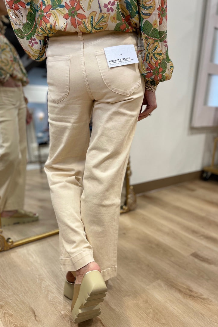 Bayeas Luna Wide Leg Jeans Vanilla Cream