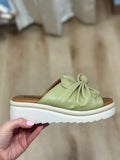 Harlow Bow Wedge Sandal Sage