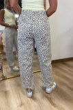 Fast and Free Barrel Jeans Leopard
