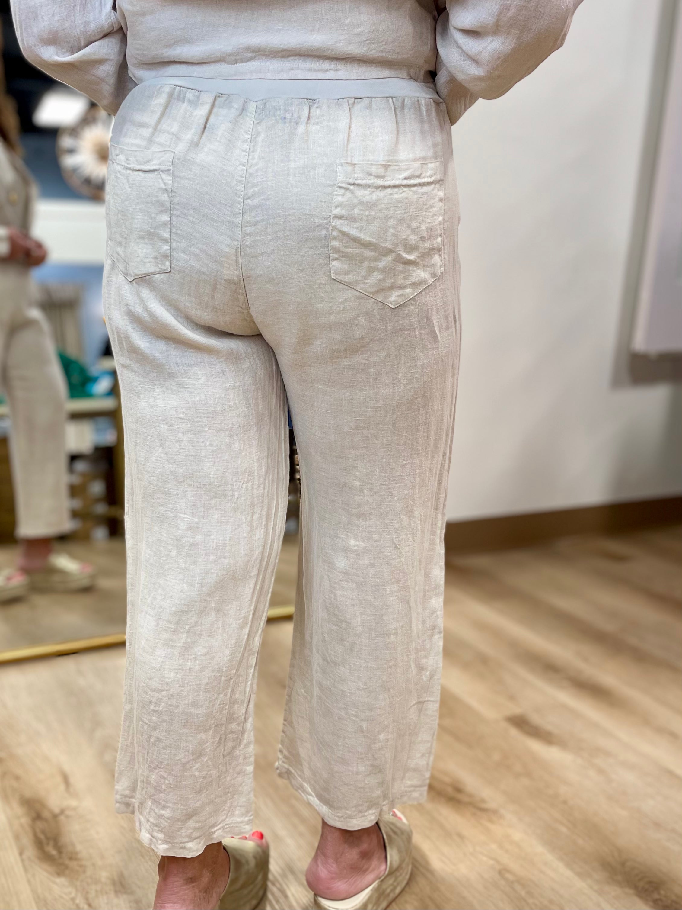 Tempo Paris Crop Pants Beige