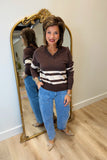 Another Love Raylee Sweater Hot Fudge