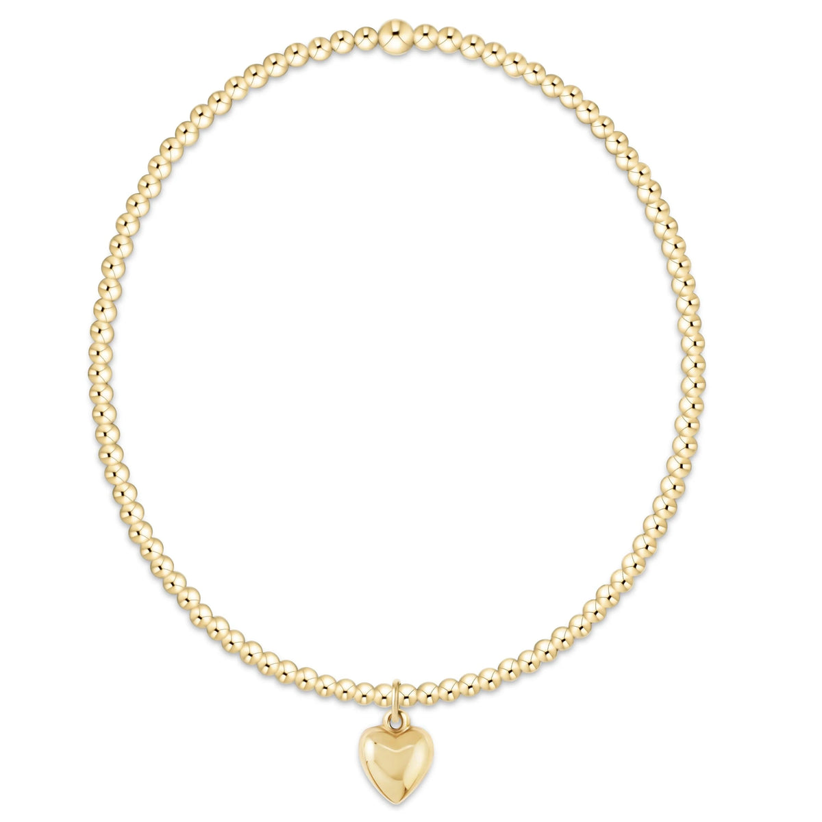 E Newton Classic Gold Love Plush Charm Bracelet