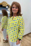 Multiples Bell Sleeve top Yellow