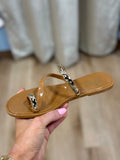 Dottie Sandal Tan w Gold