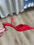 Chiara Pointed Toe Slingback Red