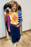 APNY Autumn Mixed Media Pullover