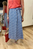 Dylan Side Tie Skirt Blue