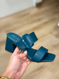 Matisse Sally Double Strap Sandal Teal