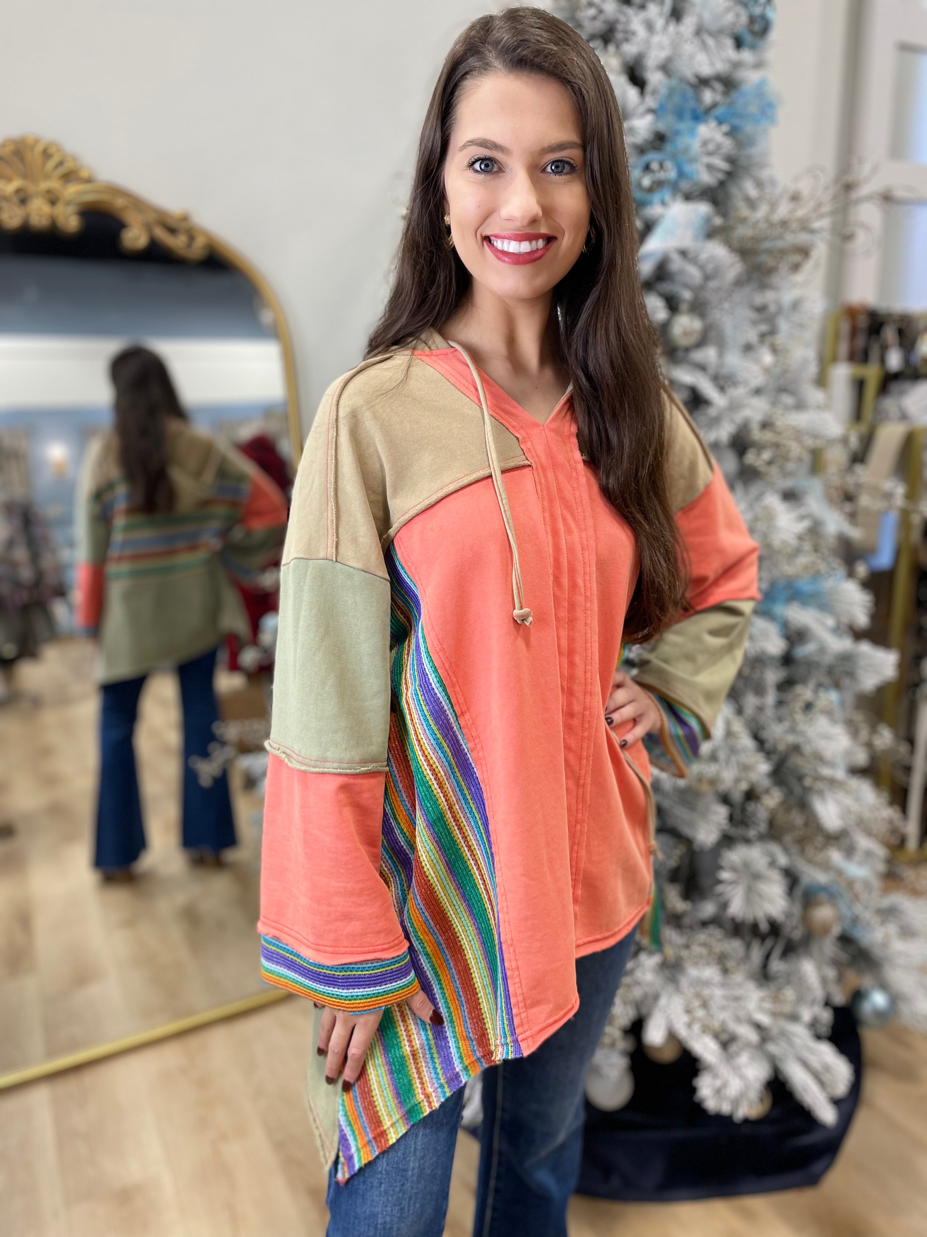 Orange Patch Hoodie