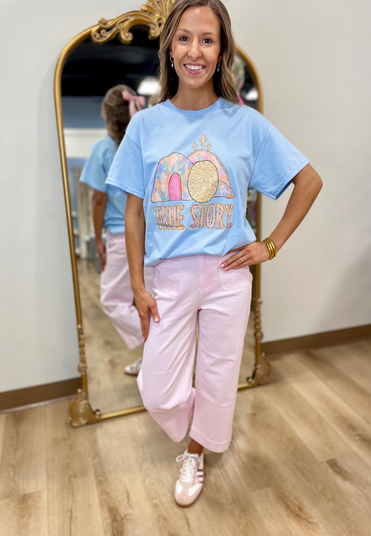 True Story Tee Blue