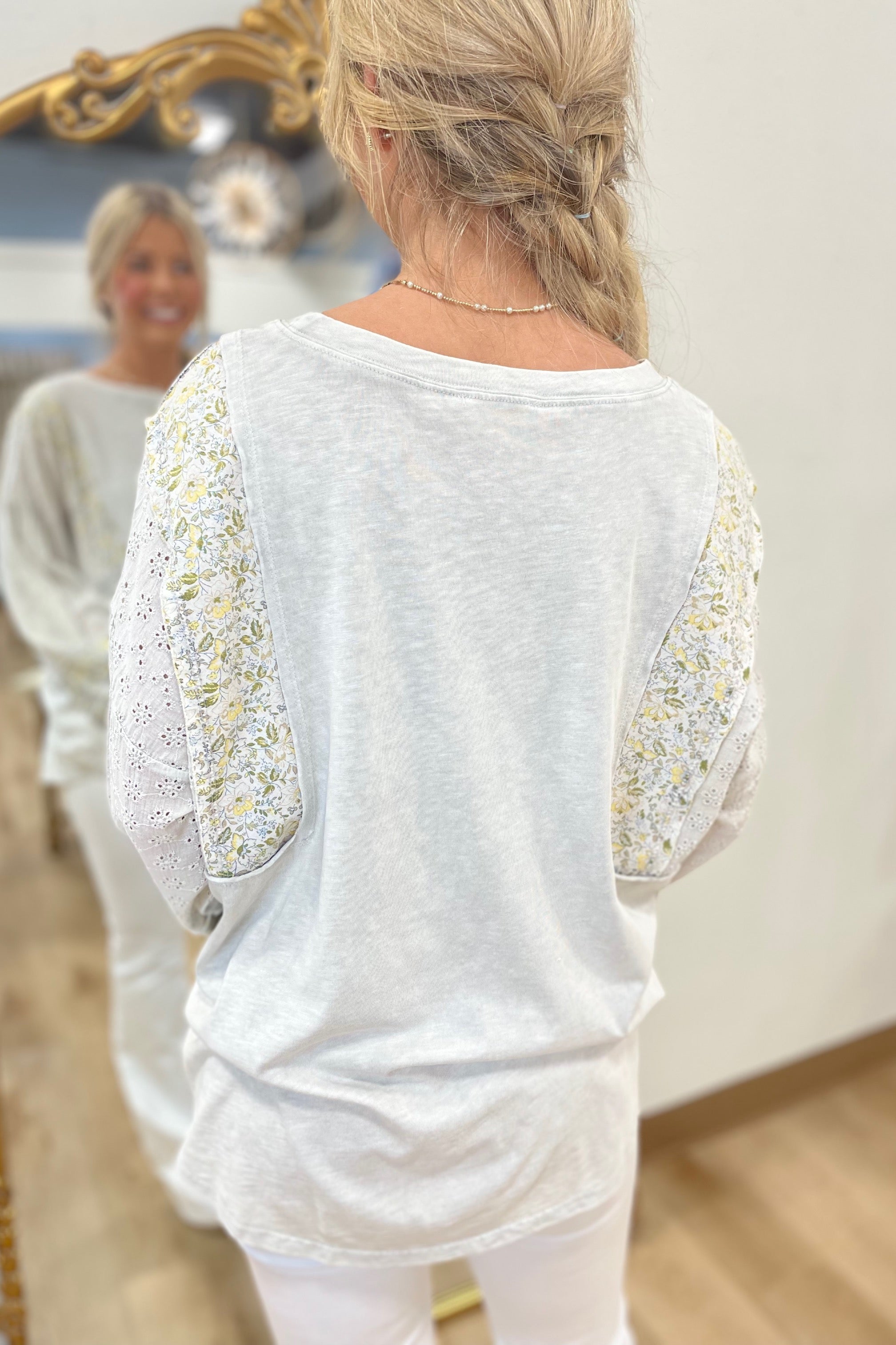 Herb Garden Tee Stone Grey