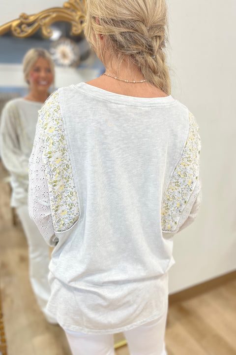 Herb Garden Tee Stone Grey