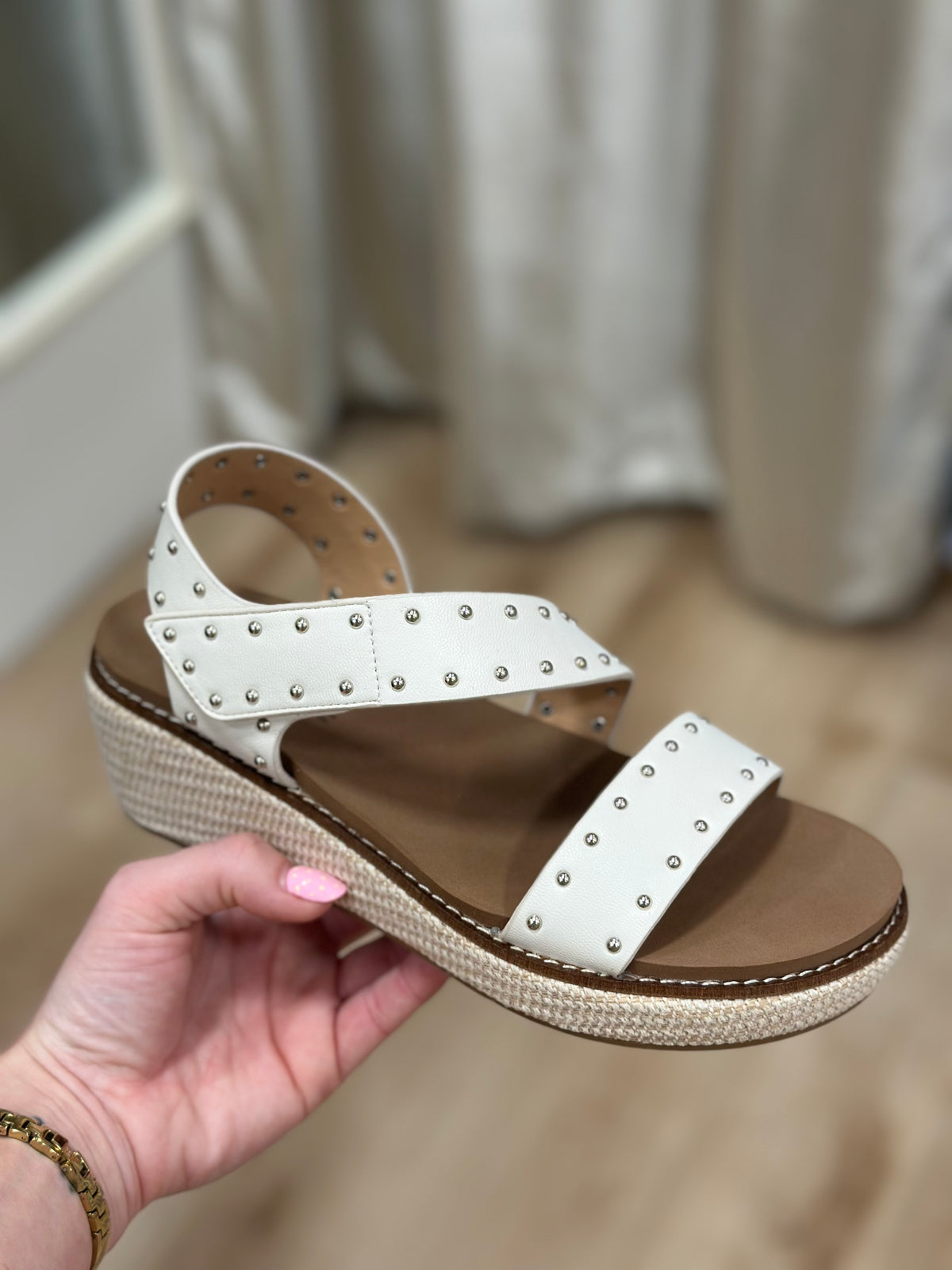 Corkys Chit Chat Sandal Ivory