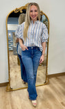 Coastal Vibe Striped Shirt Blue