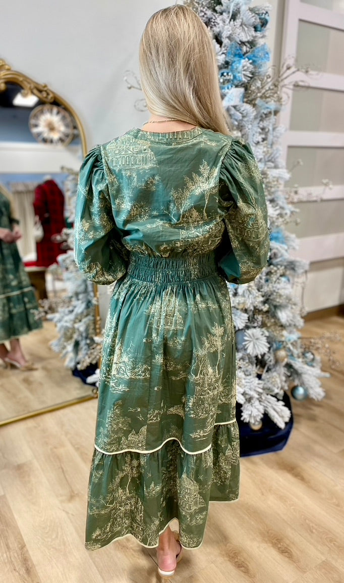 Umgee Capital Club Dress Green